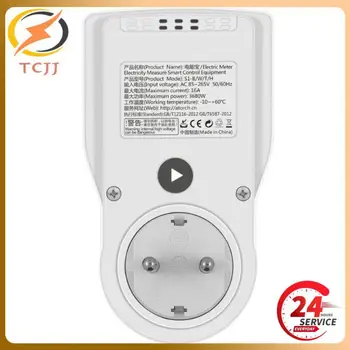 1PCS Tuya WIFI Smart Zásuvky Digitálny Wattmeter 220V Merač spotreby Elektrickej energie v EÚ Plug Power Kilowatt Príkon Energie