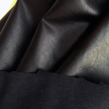 3/5/10m Black Soft PU Faux Kožené Textílie Imiation Pleather Tkanina,Vhodná Pre Kabát,Sukne,Nábytok,podľa Meter