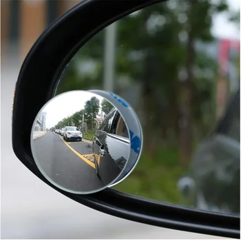 Bez obrúčok Zrkadlá 360 Stupeň HD Blind Spot Zrkadlo Nastaviteľné Auto Spätné Vypuklé Zrkadlo na Auto Zadnej strane Širokým Uhlom Vozidla Parkovanie