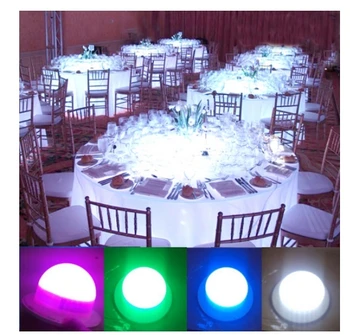 Bulblite bezdrôtová nabíjateľná RGB LED osvetlenie Ovládača Nepremokavé,LED podľa tabuľky svetlo na Vianočné Party Dekorácie