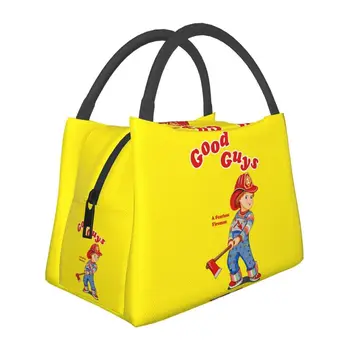 Dobrí Hasič Izolované Obed Tašky pre Ženy Resuable Detská hra Chucky Tepelnej Chladnejšie Obed Tote Office Piknik Cestovanie