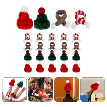 Mini Čiapočku Klobúk Vianočné Zrastov Fľaša Dekorom Vianočné Dekorácie Miniatúrne pre Remeslá Spp