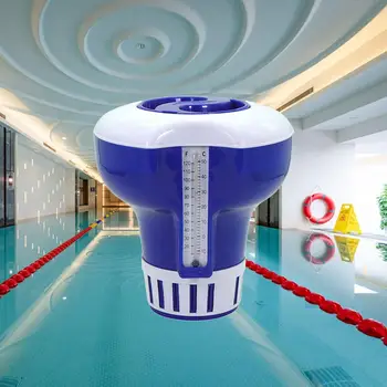 Plávajúci Dávkovač Chlóru Aplikátor Nastaviteľné Cleaner, Chlór, Bróm na Chemické pre Kúpele SPA Horúci Prameň Bazény Bezpečnosť