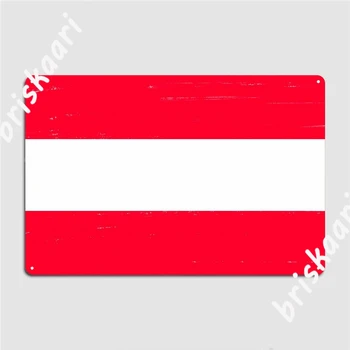 Rakúsko Rakúska Vlajka Kovové Prihlásiť Sa Vytvoriť Stenu Kino Kuchyňa Plakety Tin Prihlásiť Plagáty