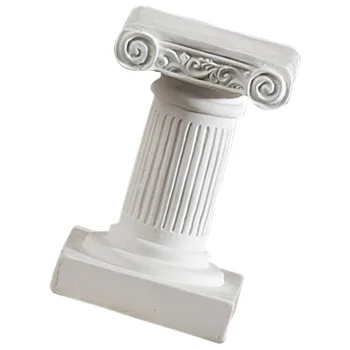 Roman Stĺpec Socha Rímskeho Pilier Ornament Minimalistický Roman Pilier Stola Fotografie Sviečkový