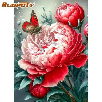 RUOPOTY Fantasy Maľovanie Podľa Čísel, Kvety Pre Dospelých 40x50cm Moderné Nástenné Art Obraz Osobný Darček Pre Domáce Dekorácie