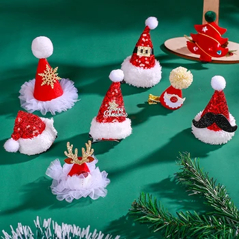 Vianočné Hat sponky do Vlasov Pre Ženy, Dievčatá, Deti Barrettes Vianoce Elk Antler Hairclip Deti sponky do vlasov Vlasové Doplnky