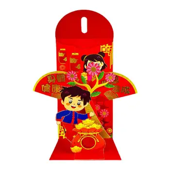 Šťastie Obálky 2024 Jarný Festival Tradičnej Čínskej Šťastie, Peniaze Obálky Strany Dodáva s Žiarivé Farby pre Oslavy